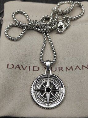 David Yurman 925 Silver Necklaces with Original Pouch